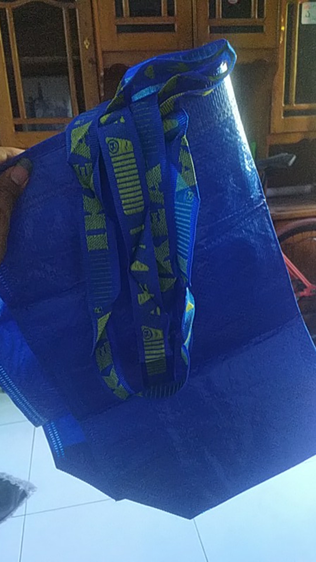 Kantong Belanja Besar Warna Biru - Jm