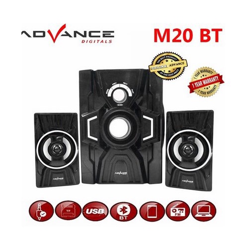 ITSTORE Advance M20BT Speaker Aktif 2.1 Bluetooth Multimedia Subwoofer BASS M20 BT M 20 BT 20BT