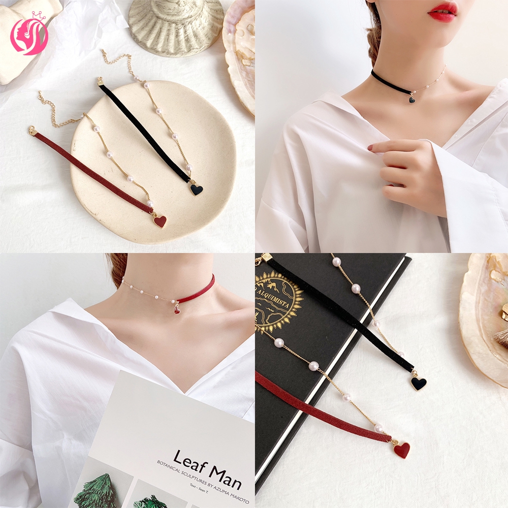 Kalung Rantai Pendek dengan Liontin Mutiara untuk Wanita | Shopee Indonesia