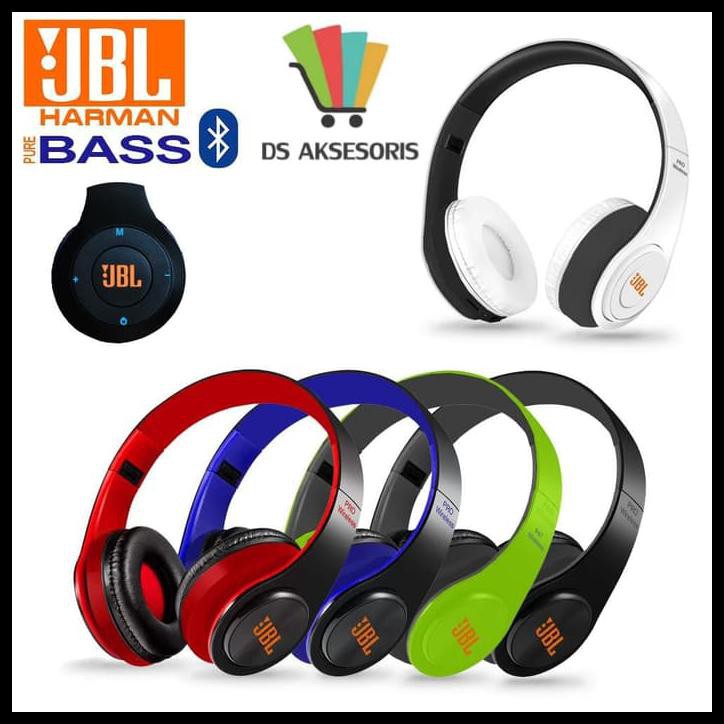 HEADPHONE JBL BLUETOOTH WIRELESS / HEADSET JBL BLUETOOTH/ EARPHONE JBL - HIJAU