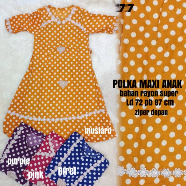 POLKA DRESS ANAK