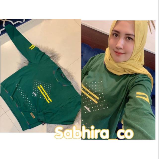 Kaos sabhira shabira original hijau