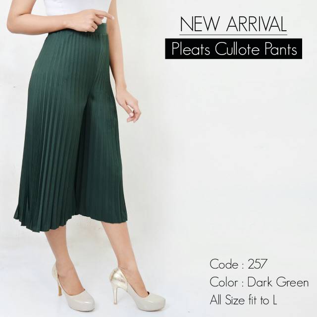 CELANA KULOT PENDEK 7/8 257 PLISKET PLEATS PANTS