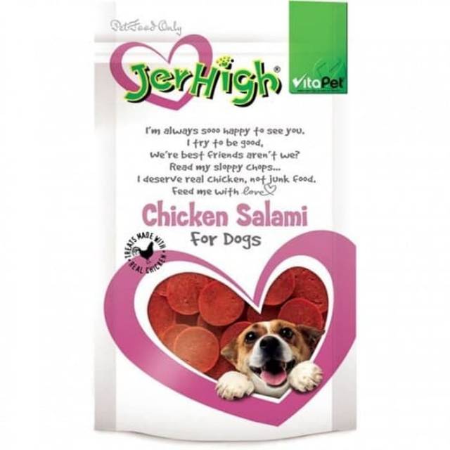 Snack Anjing Jerhigh - Chicken Salami 100gr