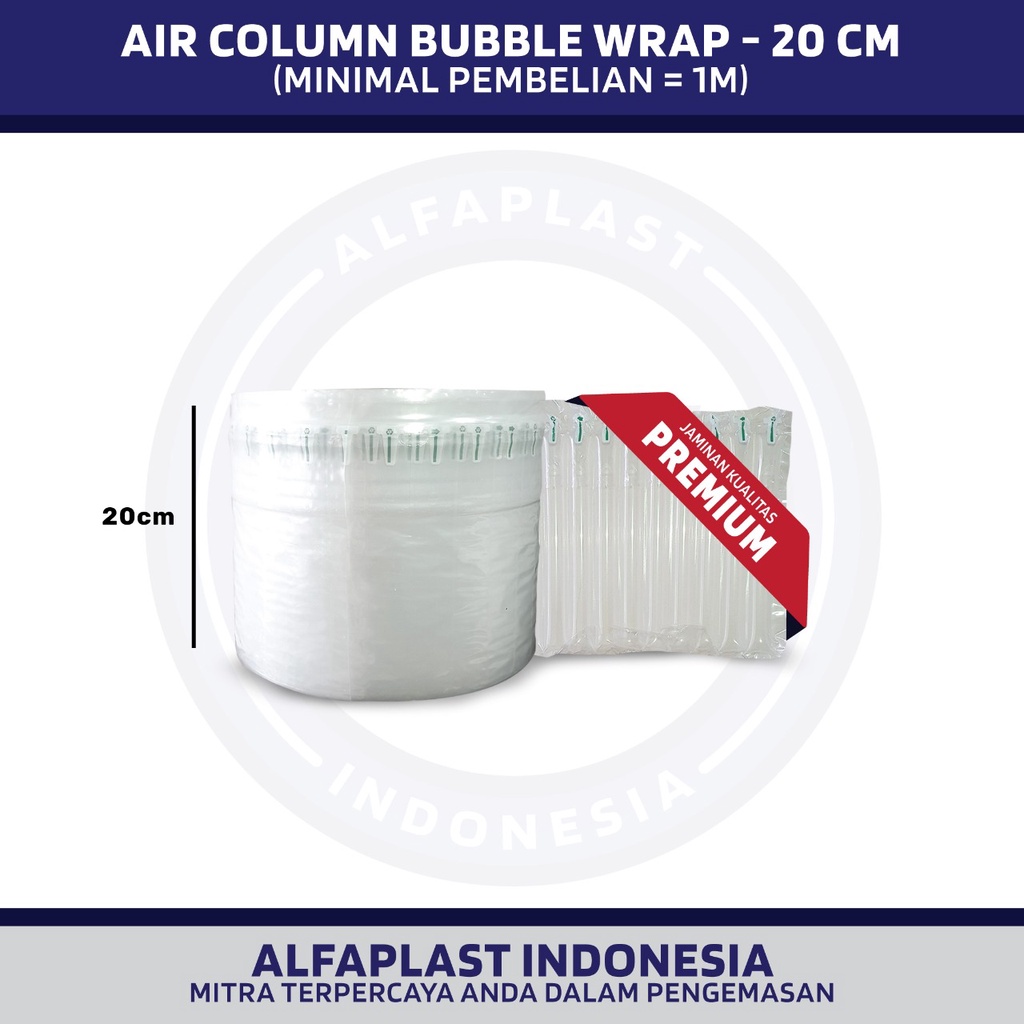 

BUBBLE WRAP AIR COLUMN BAG CUSHION PLASTIC KOLOM UDARA BANTAL UK 20CM
