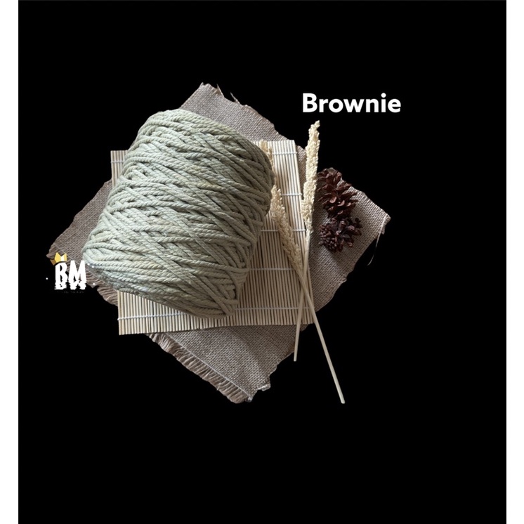 Tali katun warna BROWNIE 1kg