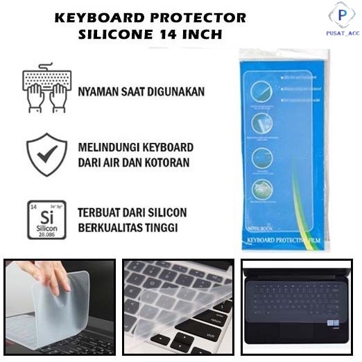 KP14 -  Keyboard Protector Pelindung Keyboard 14 Inch