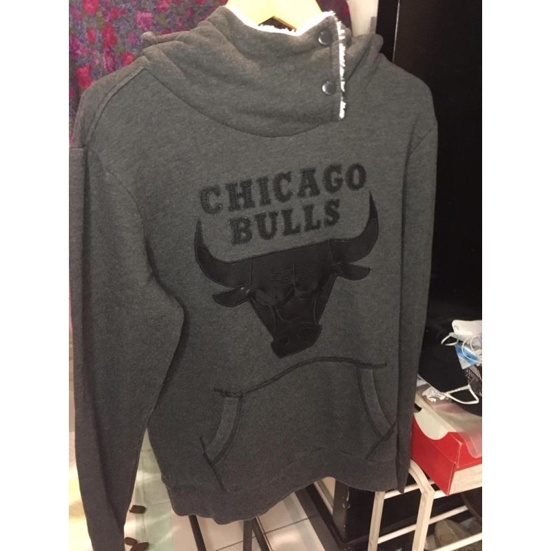 ❌Sold Markas❌ Hoodie Chicago Bulls Sherpa Grey Original