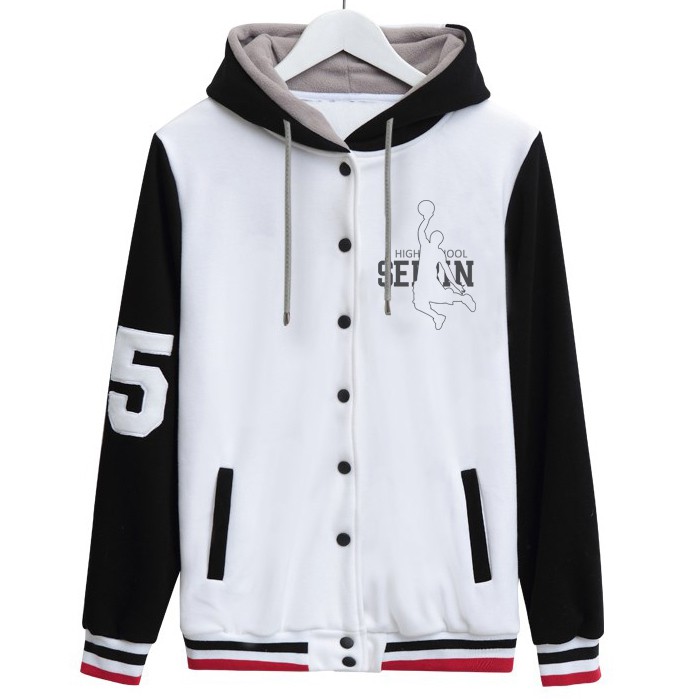 Seirin Varsity Hoodie Jacket Anime Cosplay