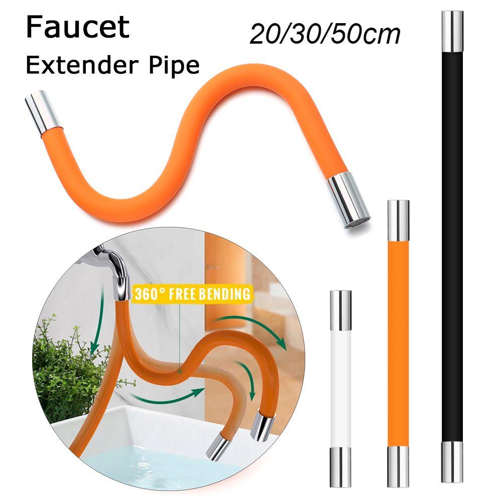 Suyo Faucet Extender Pipe Antarmuka Umum Wastafel Cuci360° Selang Fleksibel Tekuk Bebas Putar