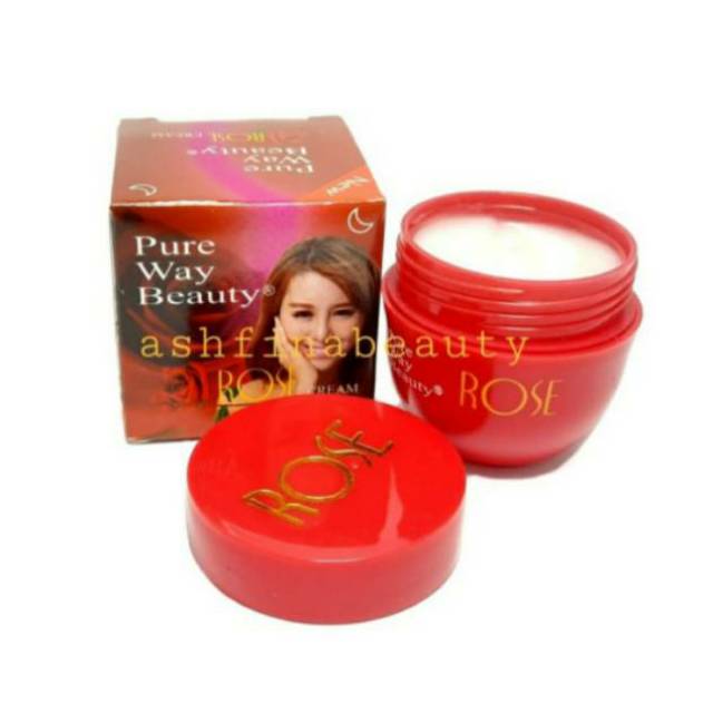 CREAM ROSE PURE WAY BEAUTY BPOM [NIGHT CREAM]