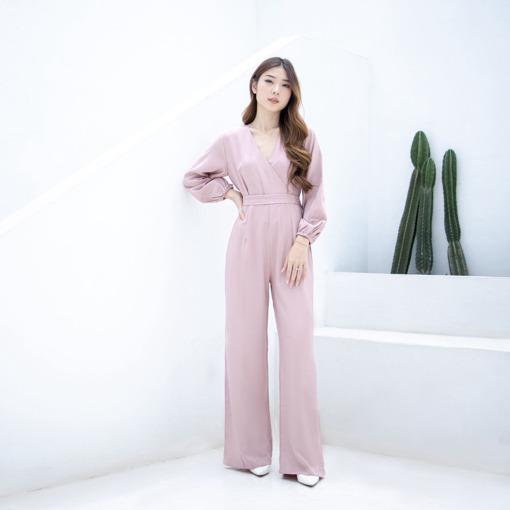 V1064 Maya Jumpsuit - 18 Warna &amp; 2 Size / Jumpsuit Panjang