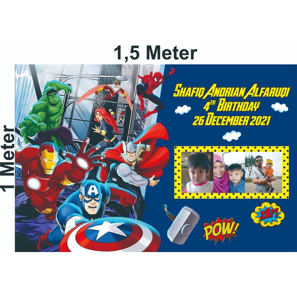 Banner/Backdrop Ulang Tahun/Backdrop Custom/Spanduk