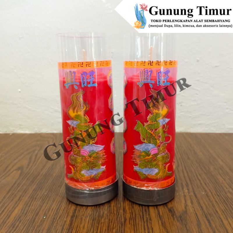 Lilin Merah Durasi 3 hari / Lilin Merah Isi Sepasang / Lilin Sepasang
