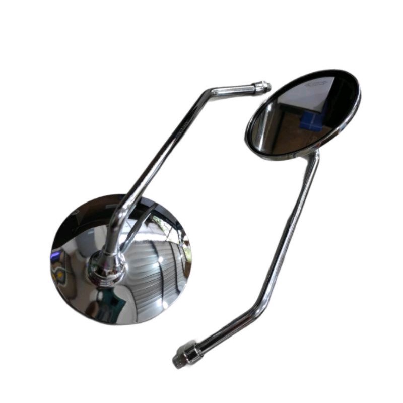 Spion Yamaha FAZZIO Model Bulat Tangki Panjang Dan Pendek Full Chrome