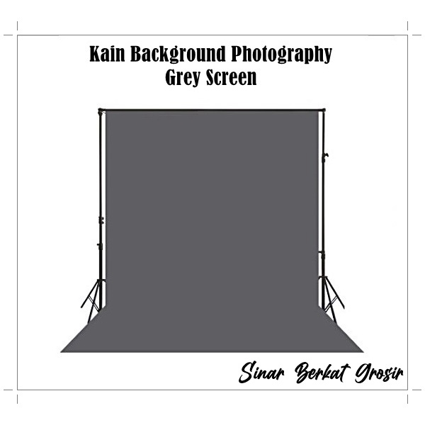 Kain Background Foto Video Grey Screen / Kain Backdrop Abu-Abu Tebal