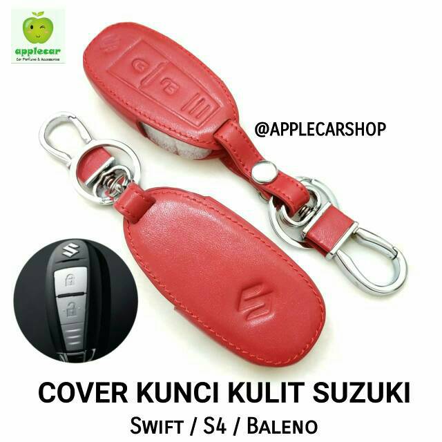 Sarung Kunci Kulit Cover Key /Leather Key Cover /Kondom Kulit Kunci Mobil Suzuki