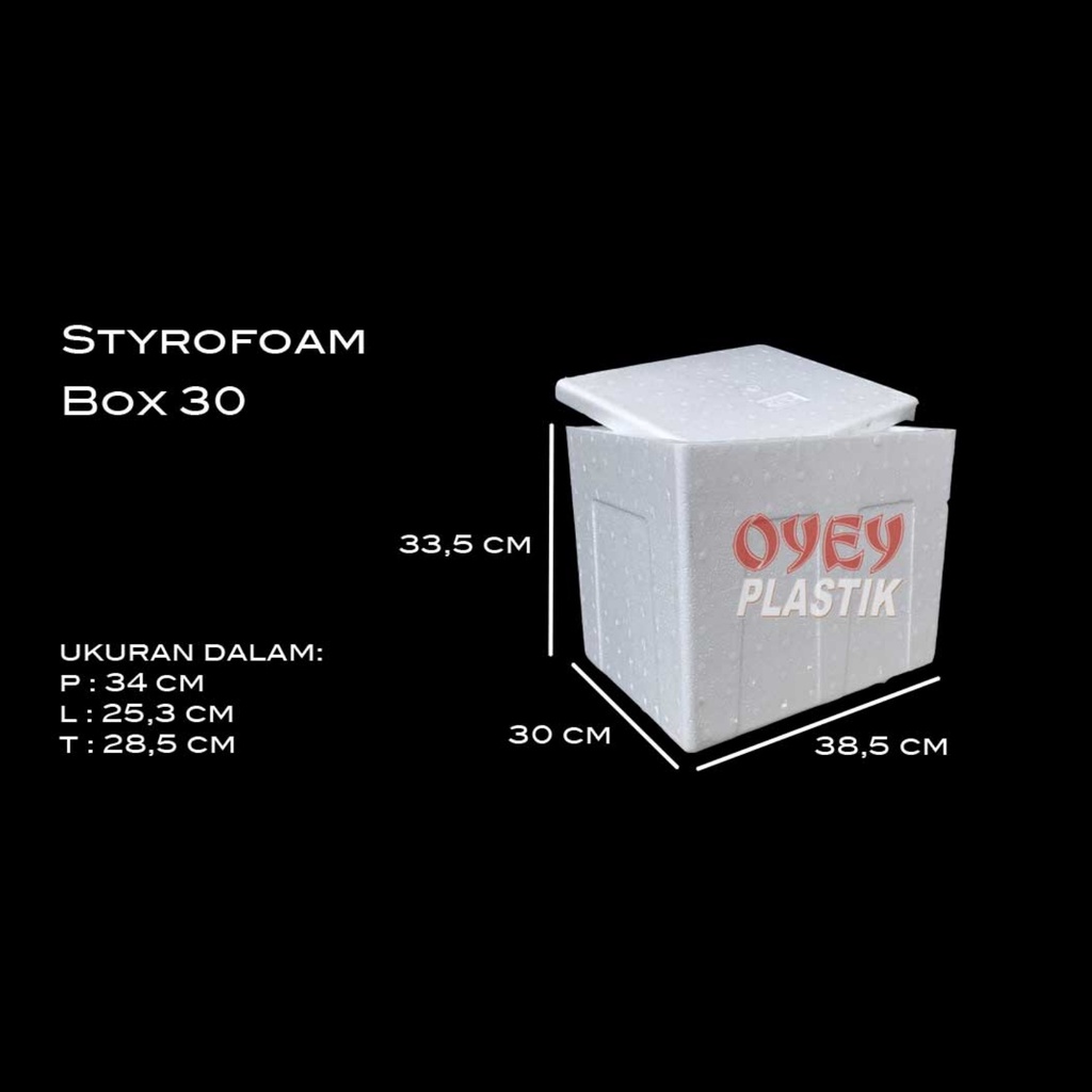 

Styrofoam box 30 / Kotak Stereofoam Foam Sterofom