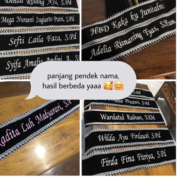 Paling Diminati Selempang Bordir Selempang Wisuda Selempang Wisuda Selendang wisuda Slemapang wisuda