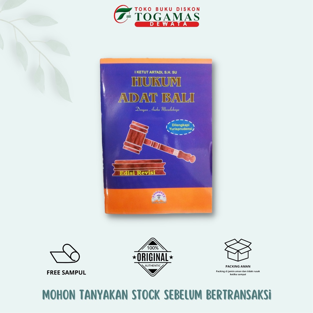 BUKU HUKUM // HUKUM ADAT BALI ED. REVISI - ORIGINAL