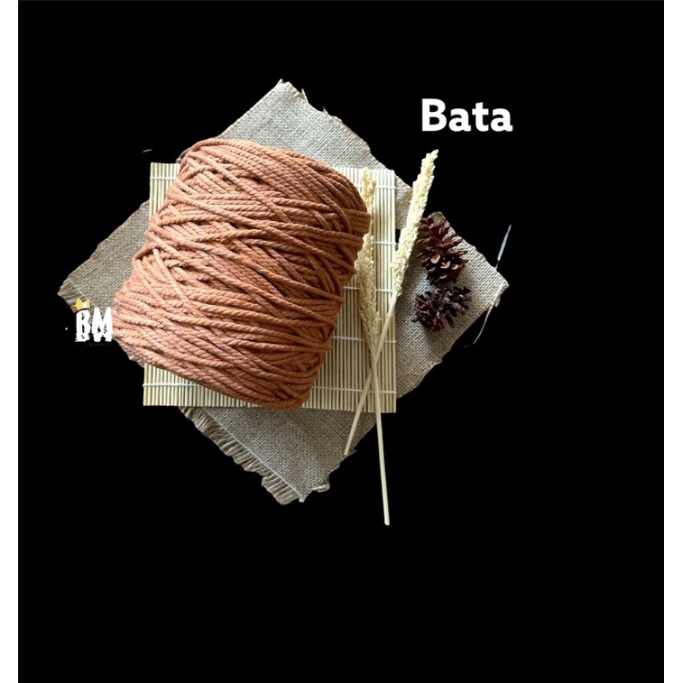 Tali katun warna Bata 1kg