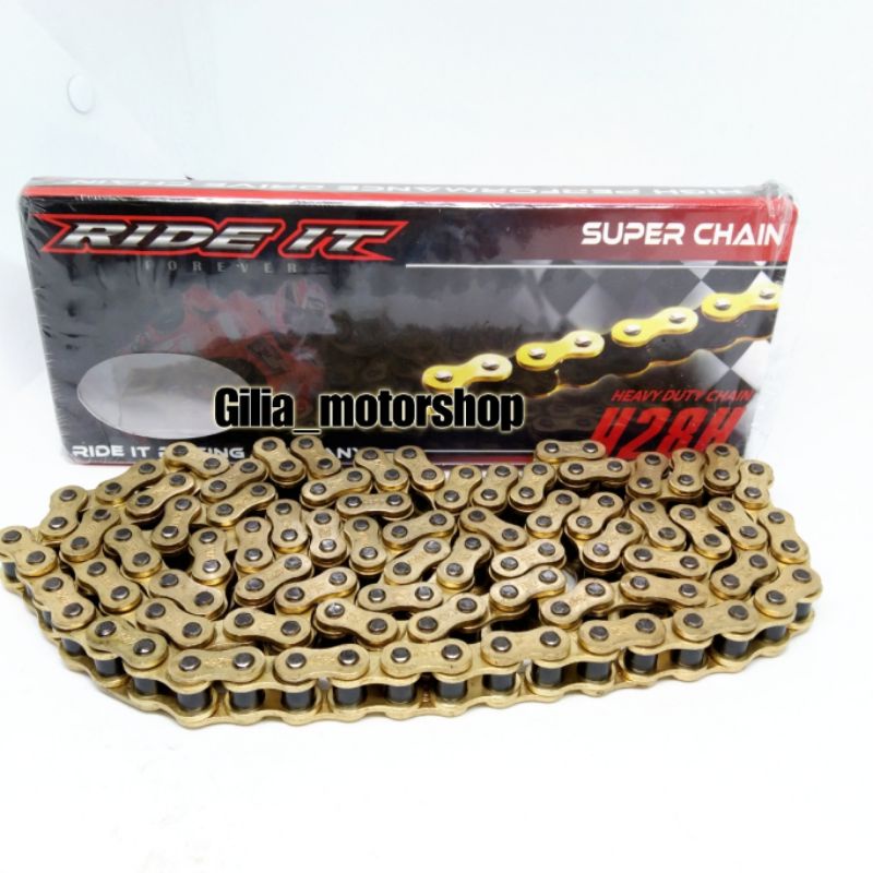 Rantai Motor Ride It Gold Super Chain Rantai Ride It Gold Motorcycle Chain Rantai Sepeda Motor Ride It