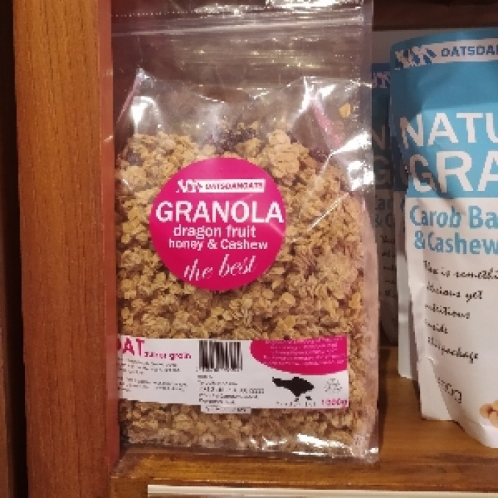 

Oats and Oats Granola 1kg (gandum sehat) Dragon Fruit Honey Cashew