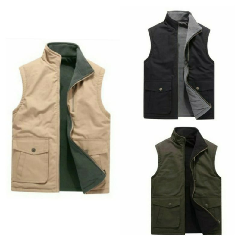 Jaket Rompi Pria Vest Outdoor / Rompi Pria Terbaru / Rompi Pria Keren