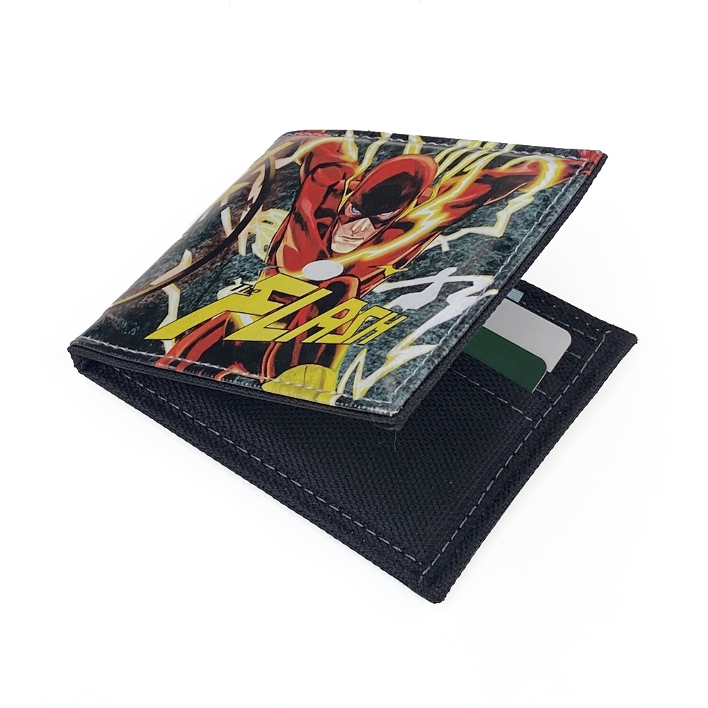 SHOPEE 6.6 SUPER SALE!! Dompet Anak Laki Laki Lipat Dua Dompet Anak Karakter Super Hero Flash F-30 Terbaru