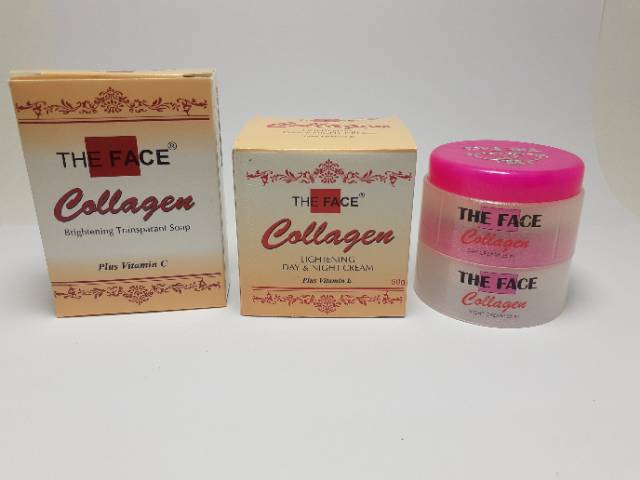 PAKET CREAM THE FACE COLLAGEN DAN SABUN BPOM