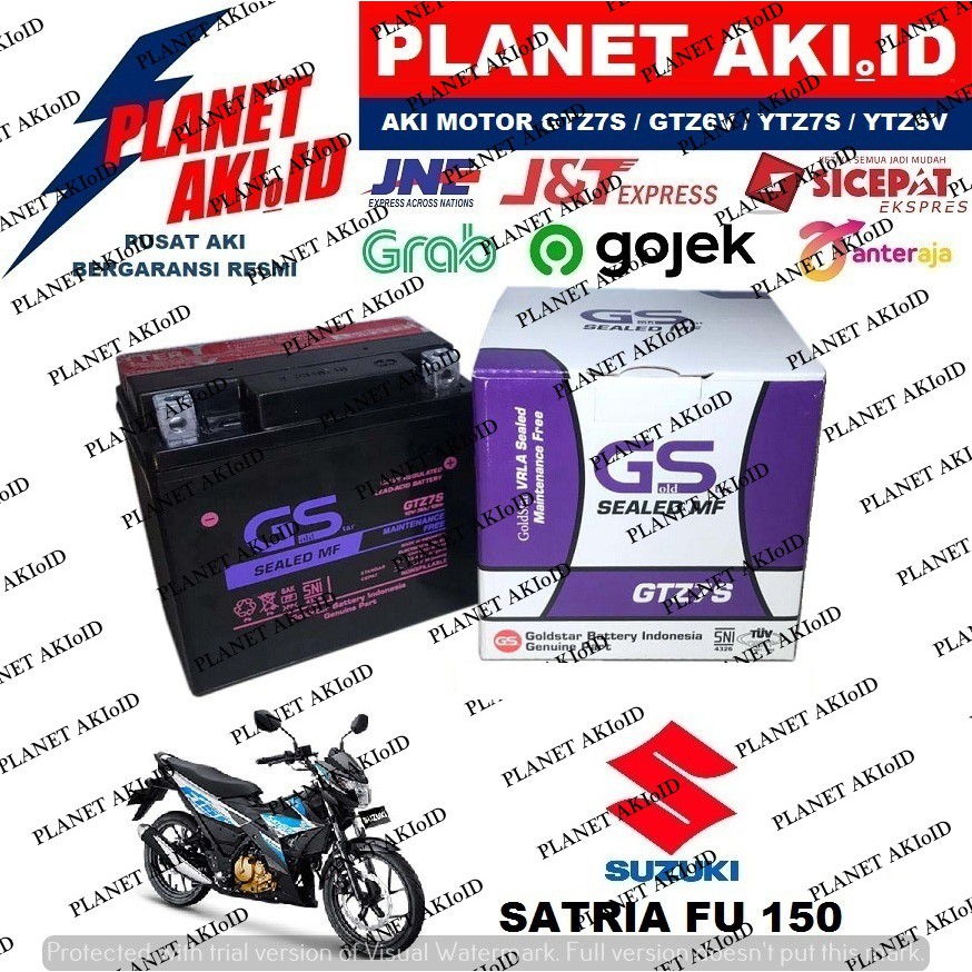 Aki Motor Suzuki Satria FU 150 GTZ7 GTZ7S GTZ 7S GS Y Accu Aki Motor Suzuki Satria FU 150 GTZ7 GTZ7S GTZ 7S GS Y Accu