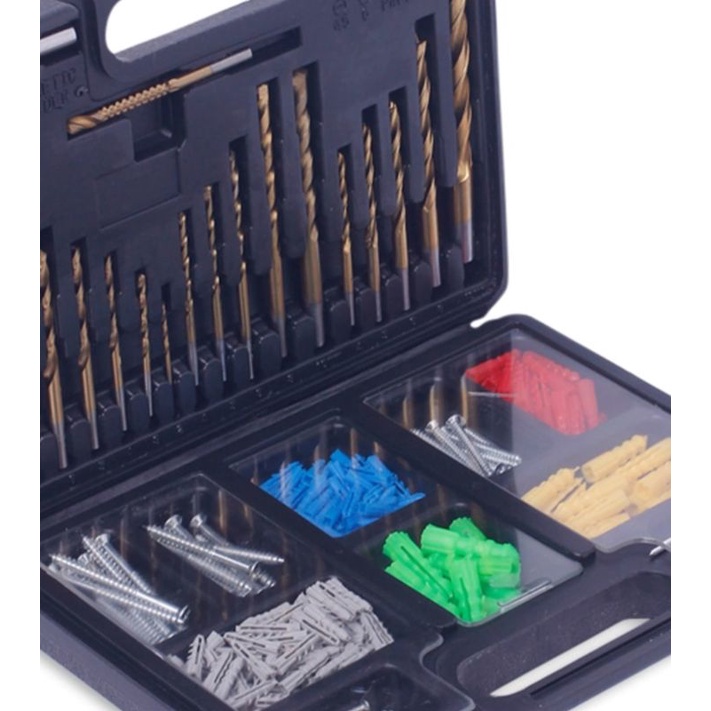 KRISBOW Set Perlengkapan Mata Bor 301Pcs/Drill Bits Set