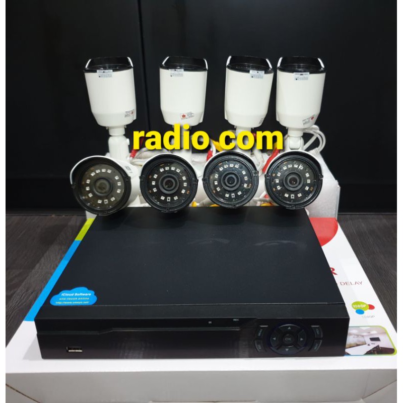 paket cctv 8 chanel 8 camera 5mp turbo hd ir sony exmor full otdor body besi anti air