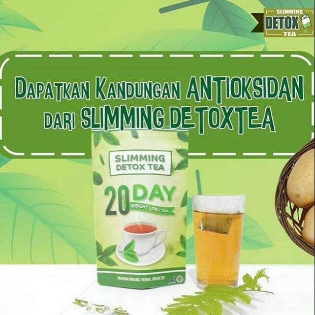 Pelangsing Slimming detox tea 20 day teatox