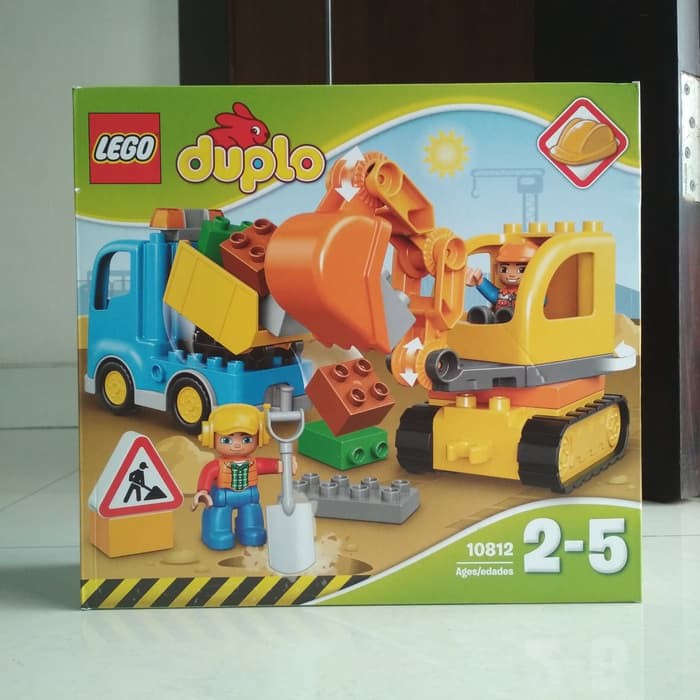 lego duplo truck & tracked excavator