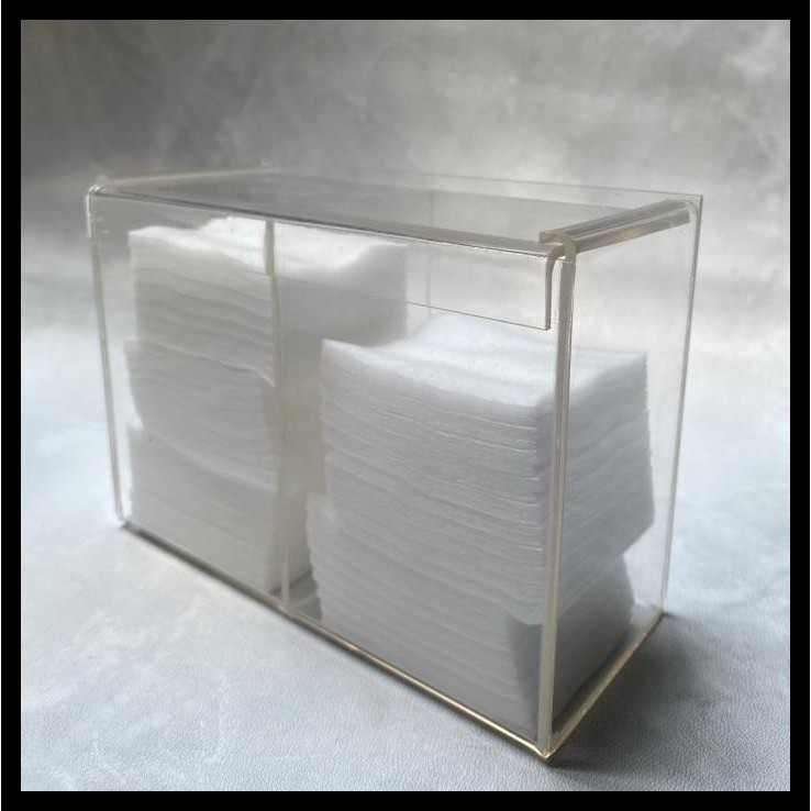 

Akrilik 2 Section Cotton Bud / Pad Holder