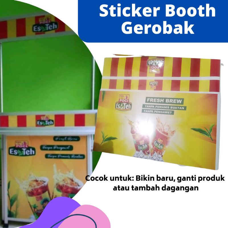 Sticker Booth Gerobak Kuliner DIY