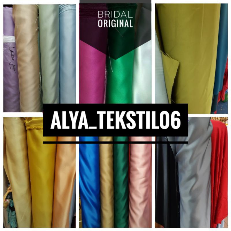BRIDAL, KAIN SATIN BRIDAL, BRIDAL SILK, BAHAN SATIN BRIDAL