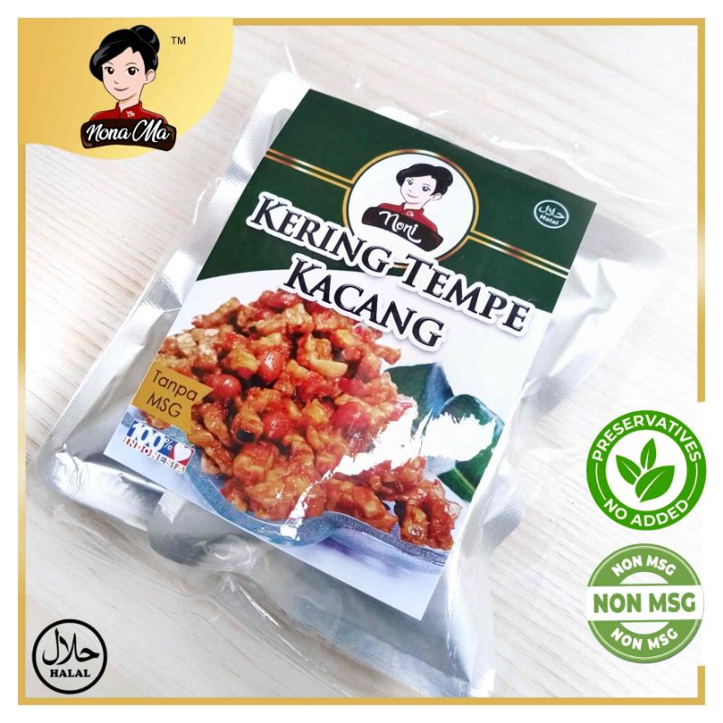 

Kering Tempe Kacang 2 sachet Lauk Anak Kost Boarding Camping Traveling Tanpa MSG