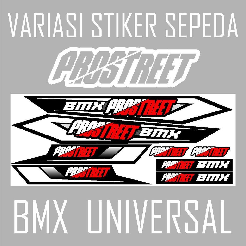 STIKER SEPEDA BMX PROSTREET EMBLEM SEPEDA BMX - STRIPING DECAL SEPEDA - UNIVERSAL 05