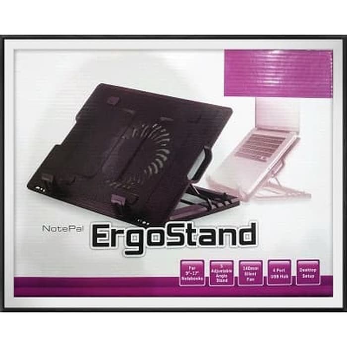 Cooling Pad Gaming Ergostand Kipas Pendingin Laptop Big Fan Cooler Pad Cooler Fan Ergostand