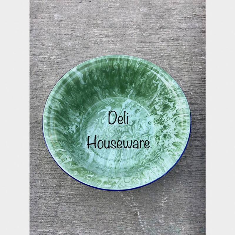 Baskom Lurik Jadul / Baskom Enamel Wadah Besar (By Gojek)