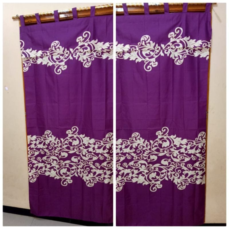 GORDEN JENDELA TALI 60x150cm KAMAR MINIMALIS GORDENG TIRAI KORDEN MOTIF MURAH