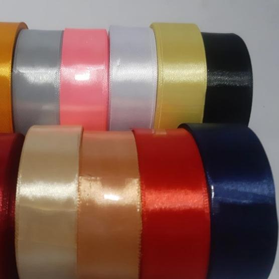 

★ PITA SATIN 1 INCH / 2.5 CM - Merah, 6 roll ✼