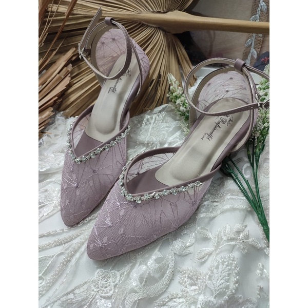 flatshoes Rafaizoutfit azwina mauve 1cm