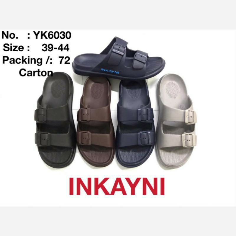 Sandal Pria Inkayni Gesper / Sendal Slop Pria Inkyani