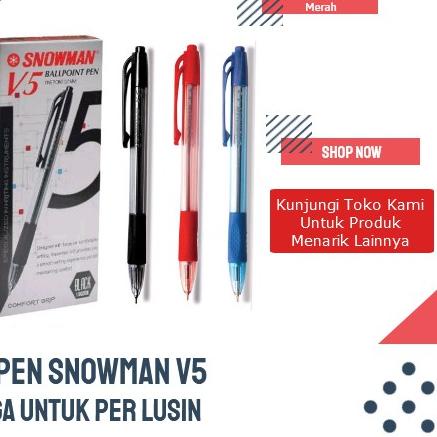 

BISA COD ✔️Pulpen/ ballpoint/Pen snowman V5 (lusin)|SQ7