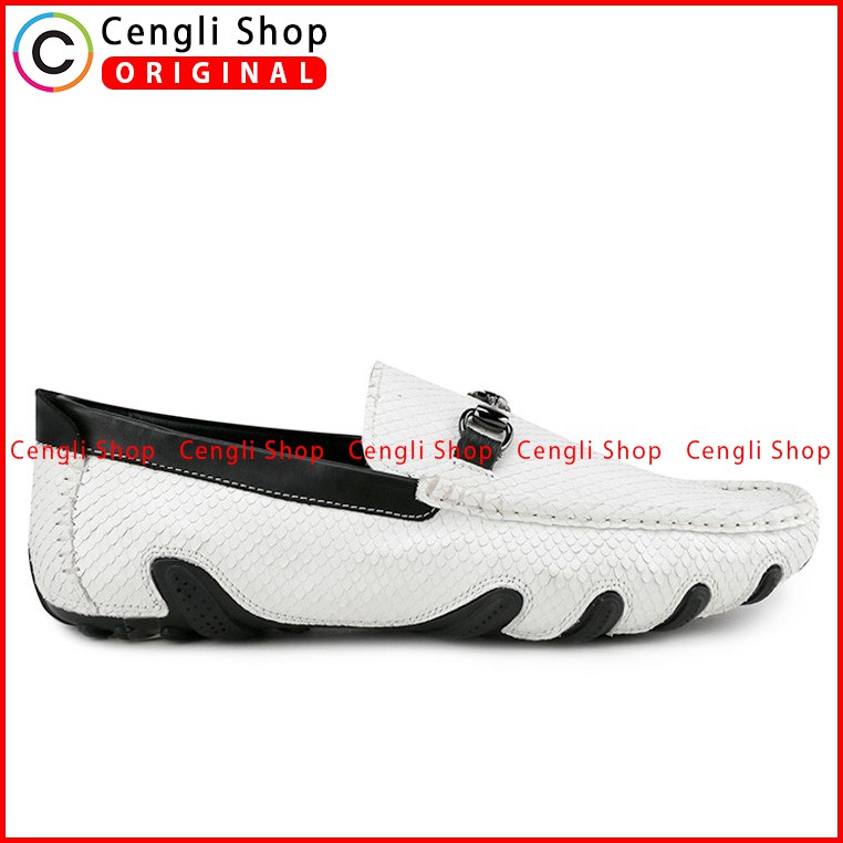 PLAYBOY SEPATU PANSUS LOAFER KULIT PRIA ORIGINAL TERBARU PUTIH PL44