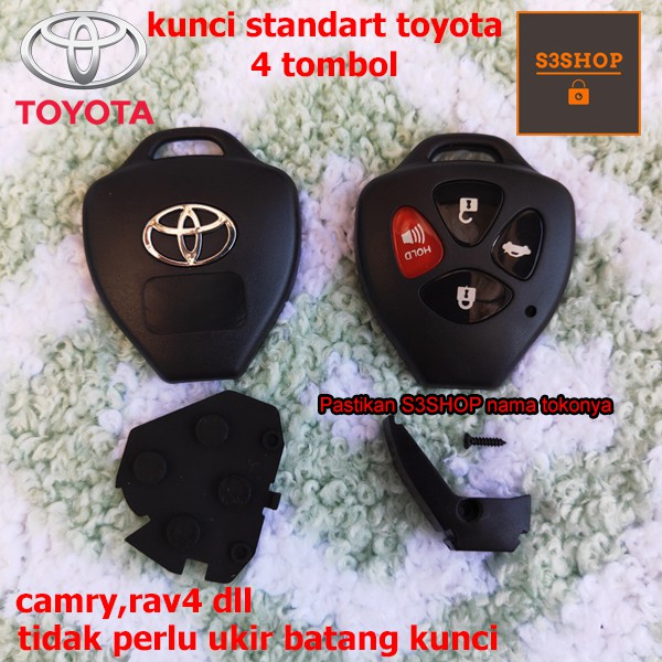 Cover Remote Casing Kunci Toyota 3 Tombol Camry