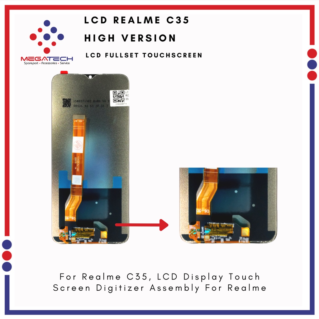 LCD Realme C35 Fullset Touchscreen